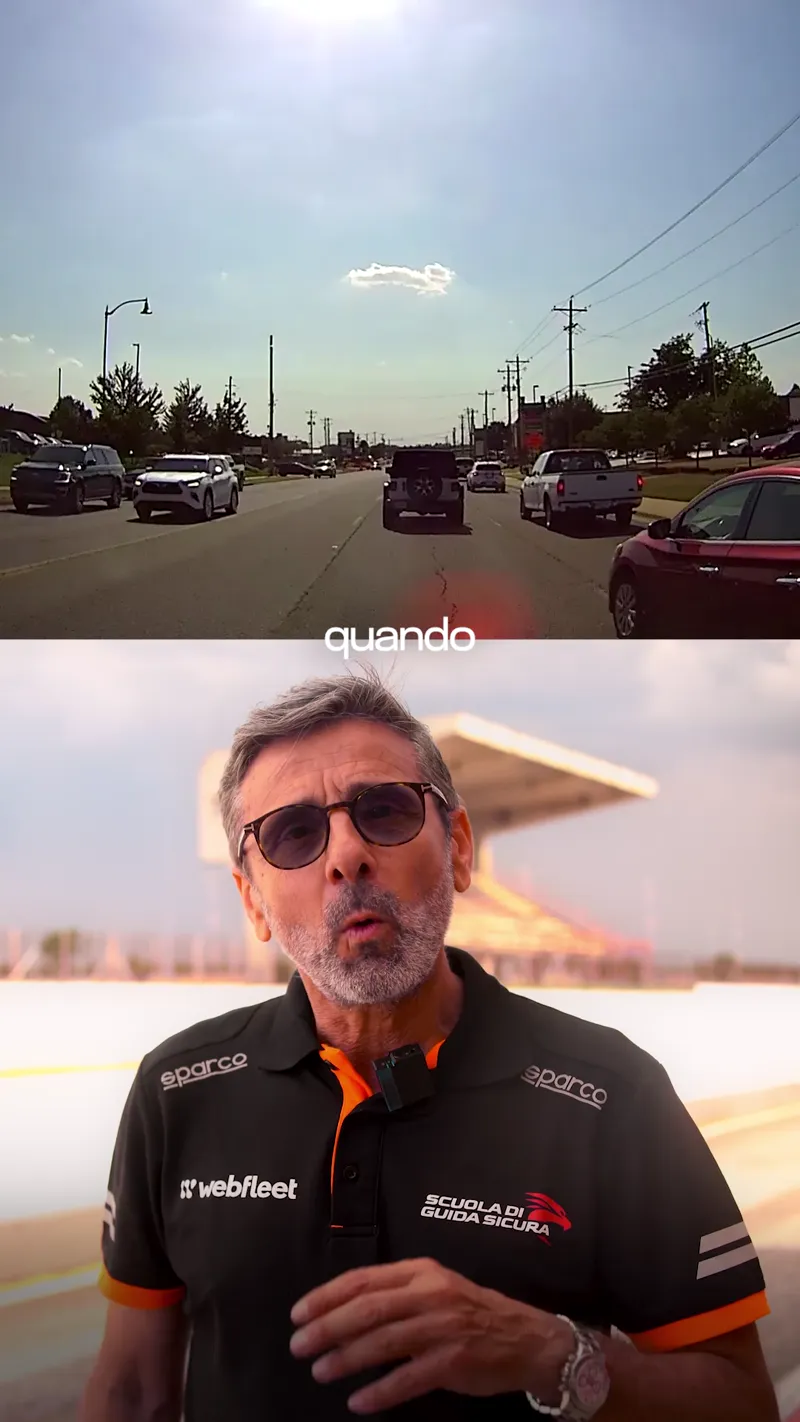 Vito Popolizio nel reel dedicato agli indicatori di direzione